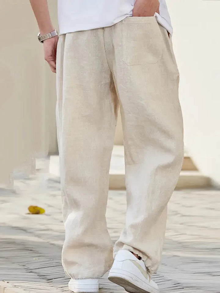 Everett | Relaxed Drawstring Linen Pants