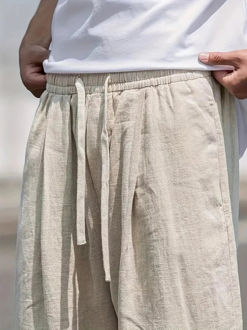 Everett | Relaxed Drawstring Linen Pants