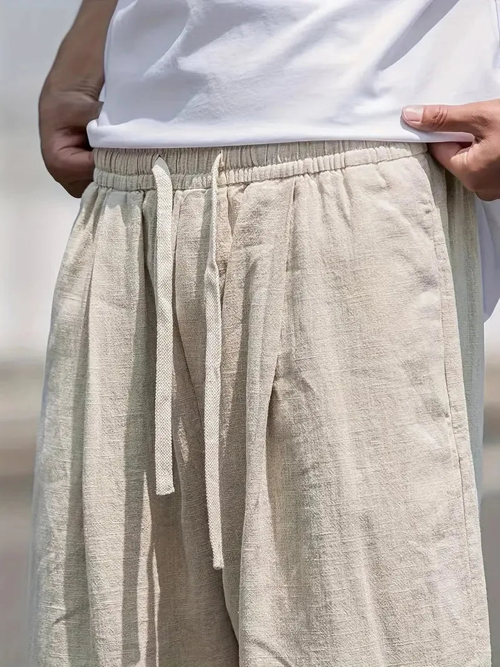 Everett | Relaxed Drawstring Linen Pants