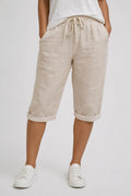 Olivia Drawstring Linen Look Shorts