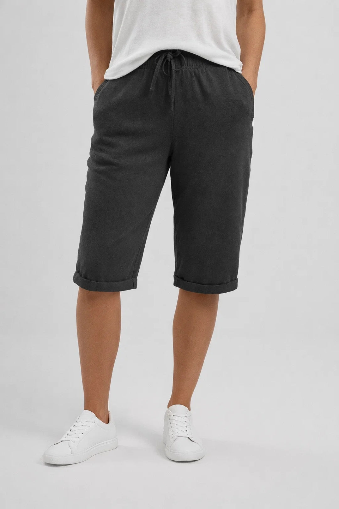 Olivia Drawstring Linen Look Shorts