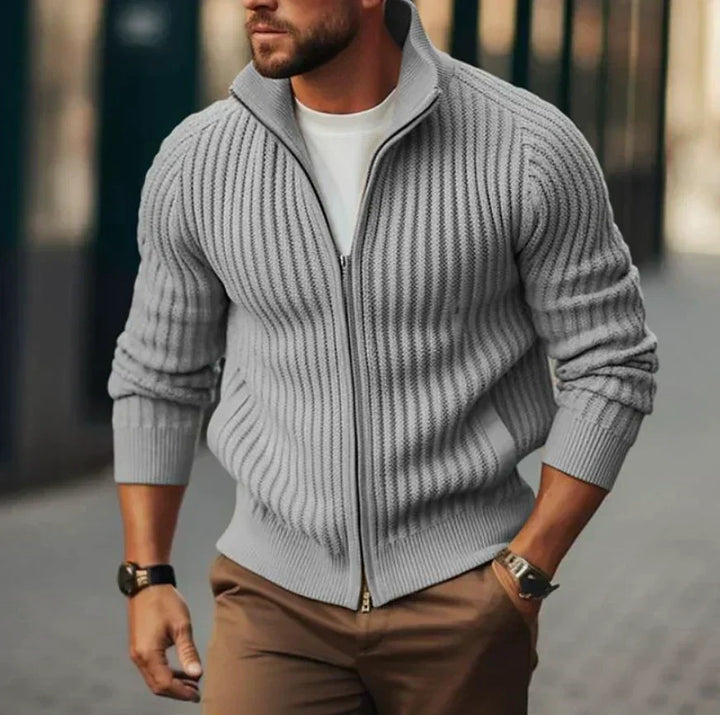 Brandon | Heritage Thermal Zip Cardigan
