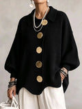 Valentina | Oversized Cardigan with Lantern Sleeves