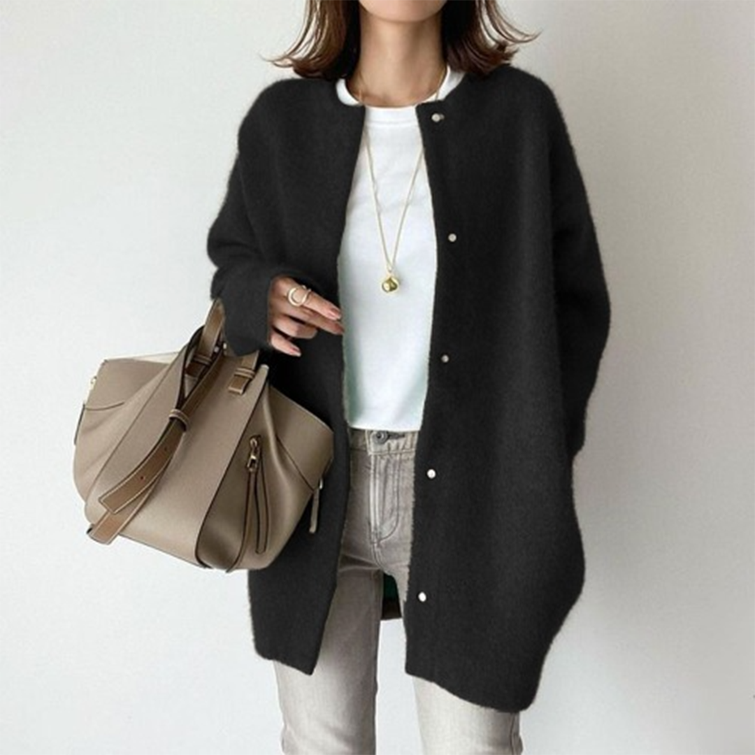 Evelyn | Soft Knit Button Cardigan
