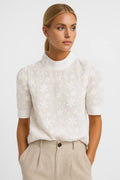 Clara | Floral High Neck Top