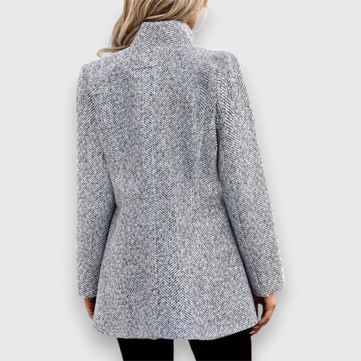 Kate | Longline stand-collar blazer for women