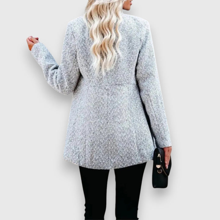 Kate | Longline stand-collar blazer for women