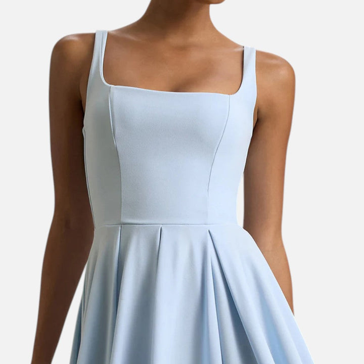 Claire | Strappy Volume-Hem Midi Dress