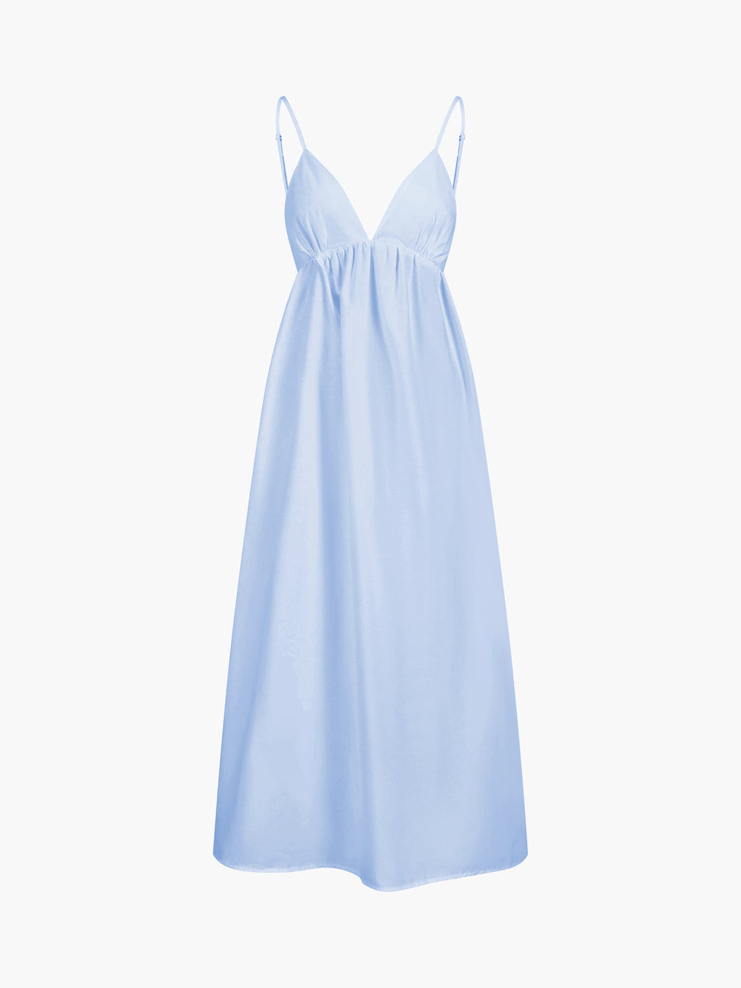 Amelia | V-Neck White Maxi Dress
