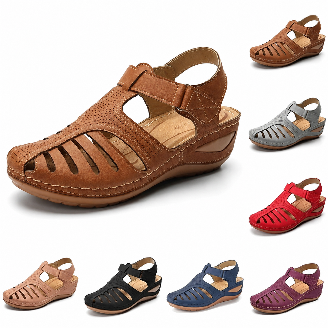 Tara | Orthopedic leather sandals women