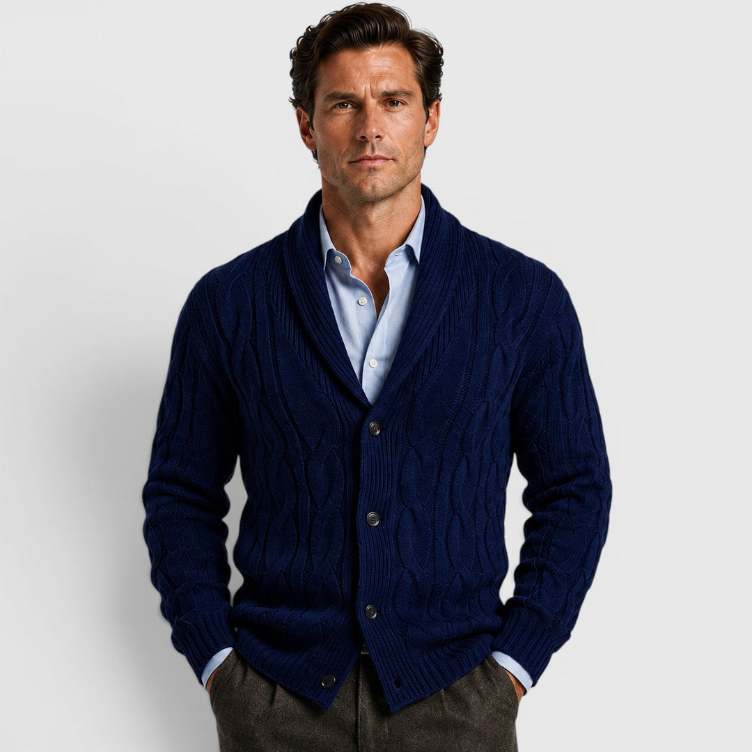 Warren | Men's Shawl Collar Chenille Cardigan