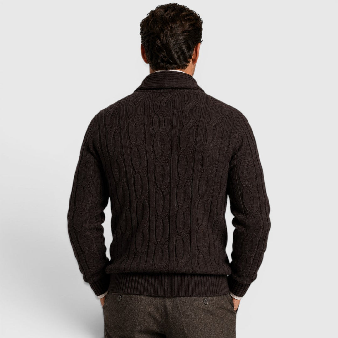 Warren | Men's Shawl Collar Chenille Cardigan