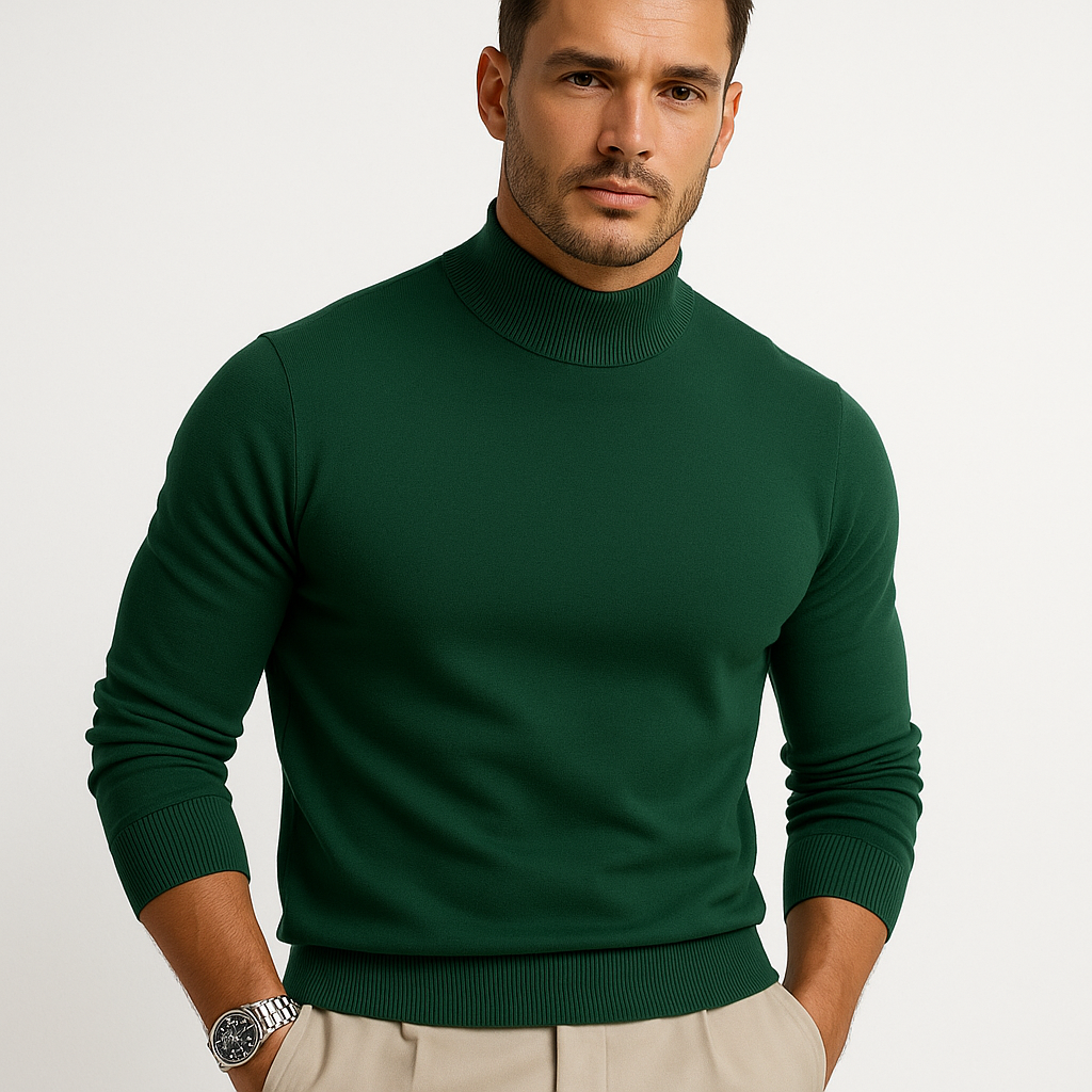 Holden | Essential Fine-Knit Mock Neck Sweater