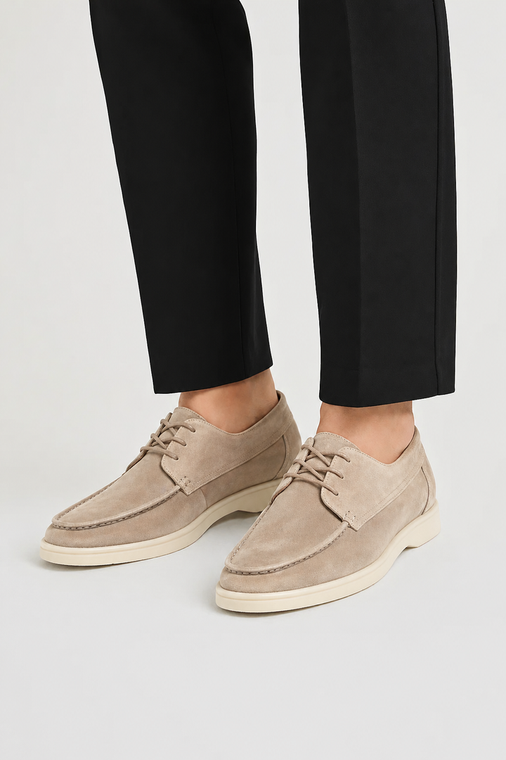 Vaughn | Leather lace-up loafers men