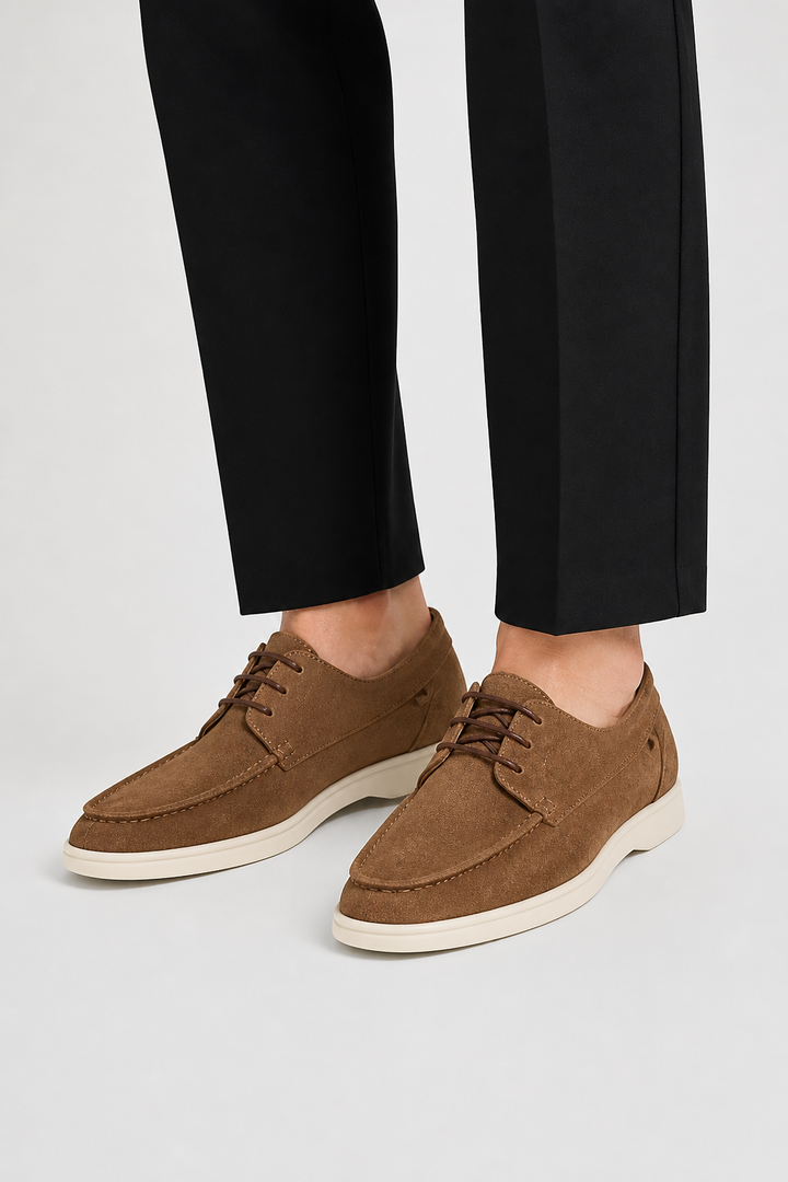 Vaughn | Leather lace-up loafers men