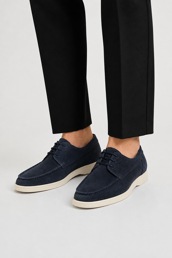 Vaughn | Leather lace-up loafers men