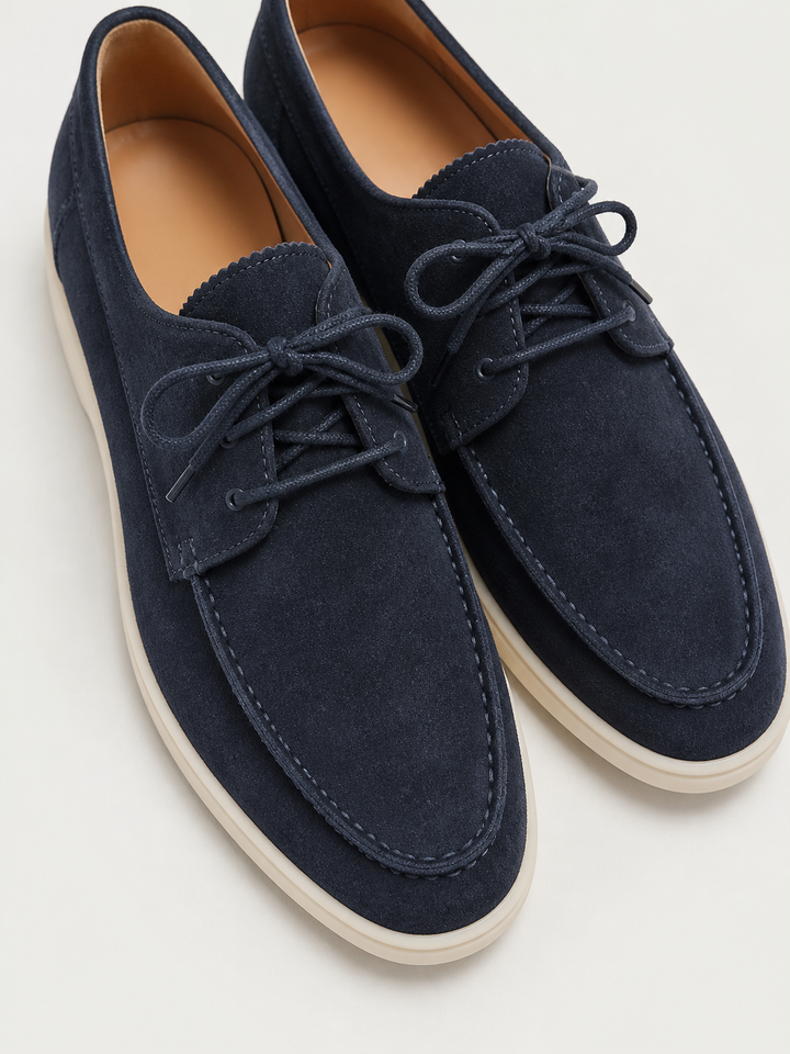 Vaughn | Leather lace-up loafers men