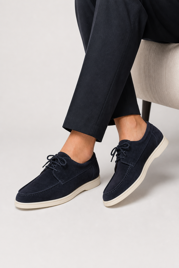 Vaughn | Leather lace-up loafers men