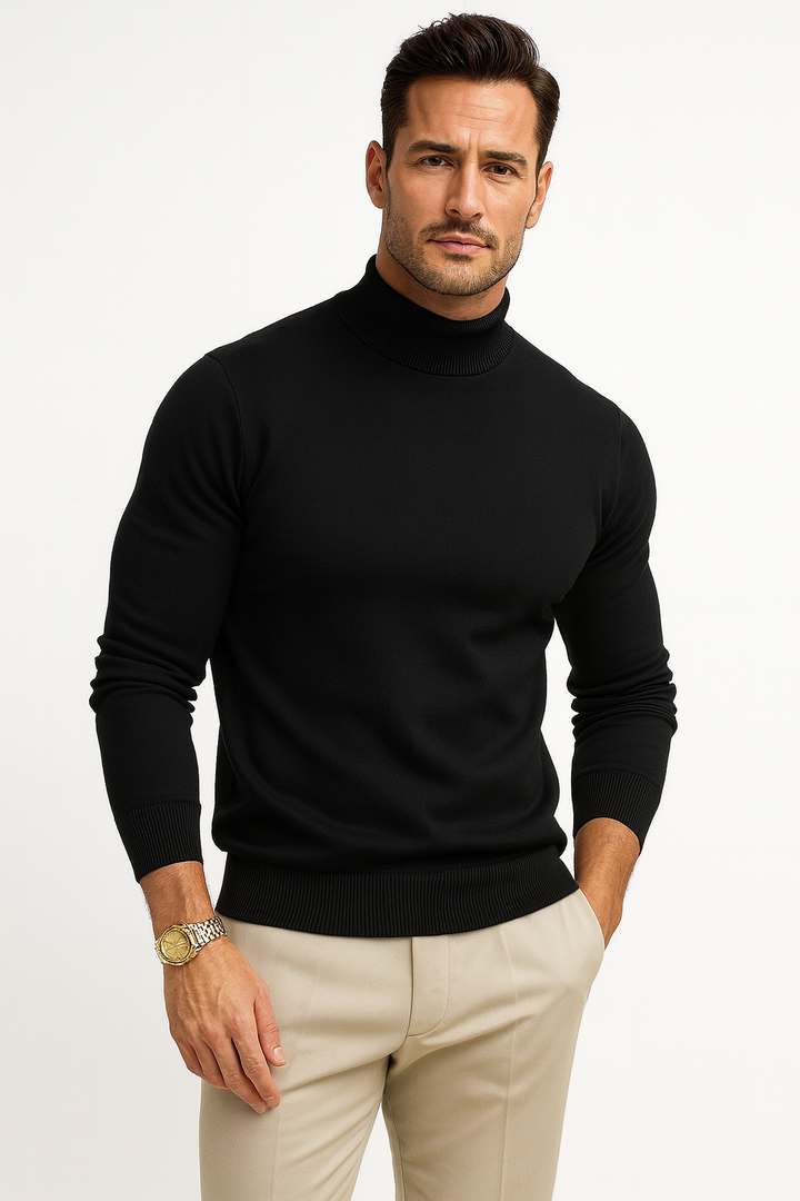 Holden | Essential Fine-Knit Mock Neck Sweater