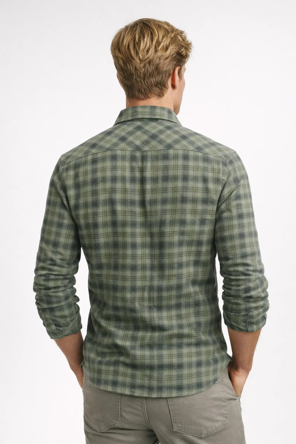 James Plaid Button-Up Shirt