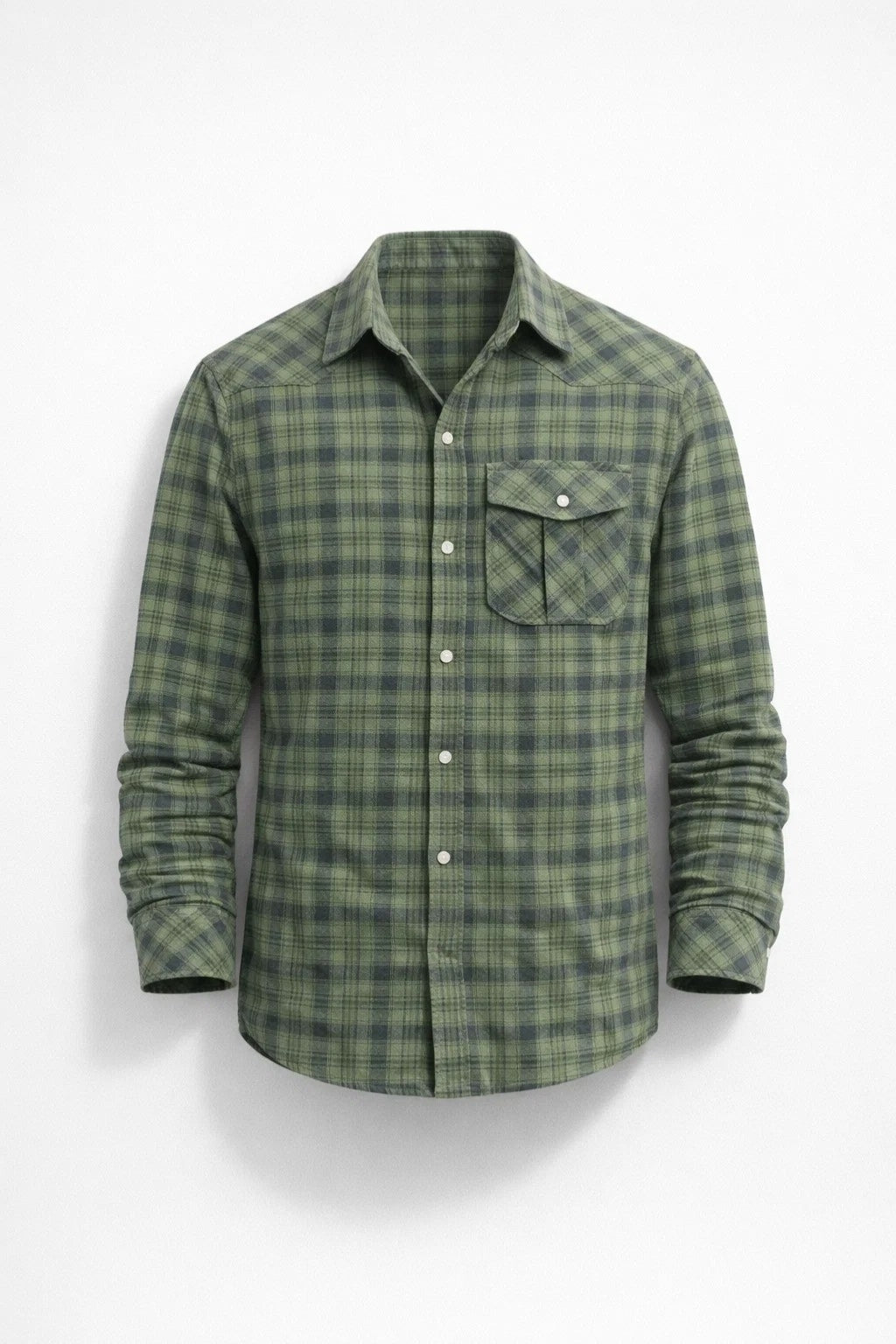 James Plaid Button-Up Shirt