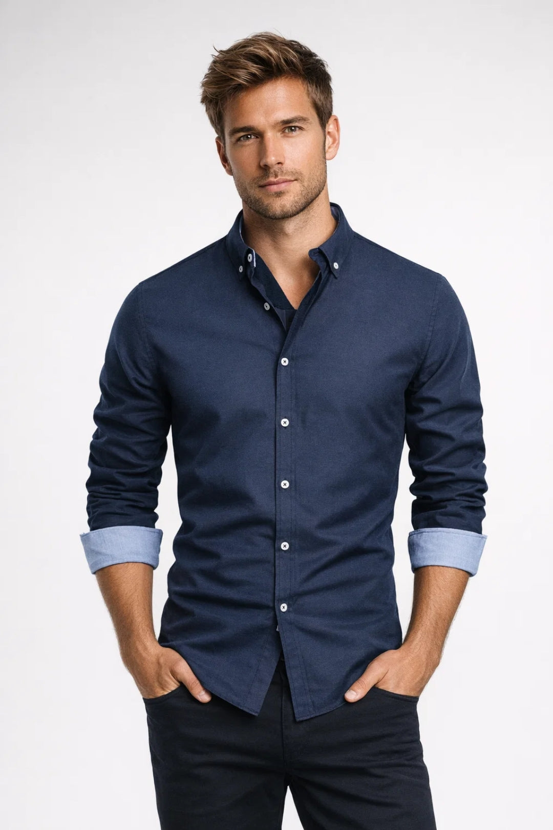 Owen Contrast Button Shirt