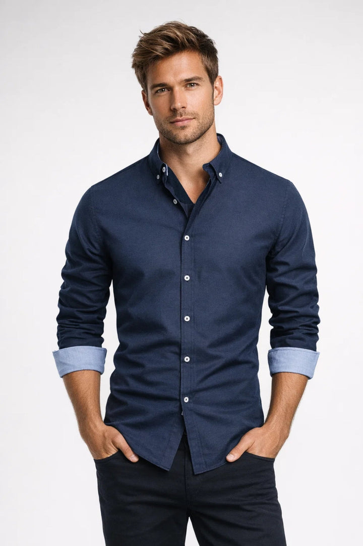 Owen Contrast Button Shirt