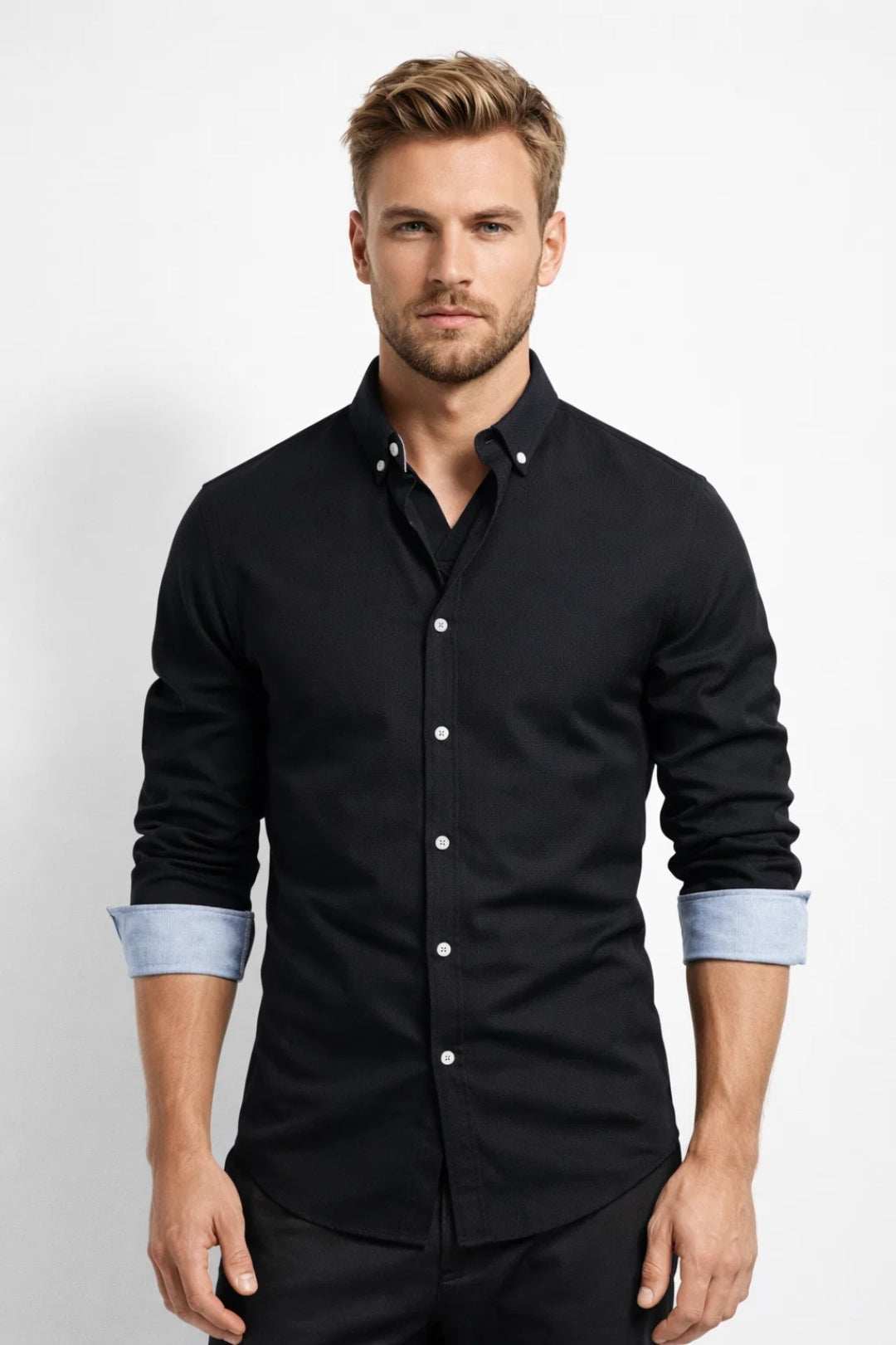 Owen Contrast Button Shirt