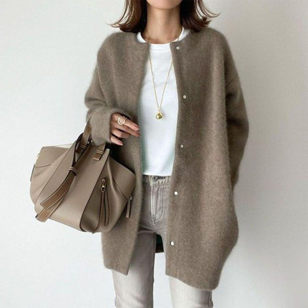 Evelyn | Soft Knit Button Cardigan