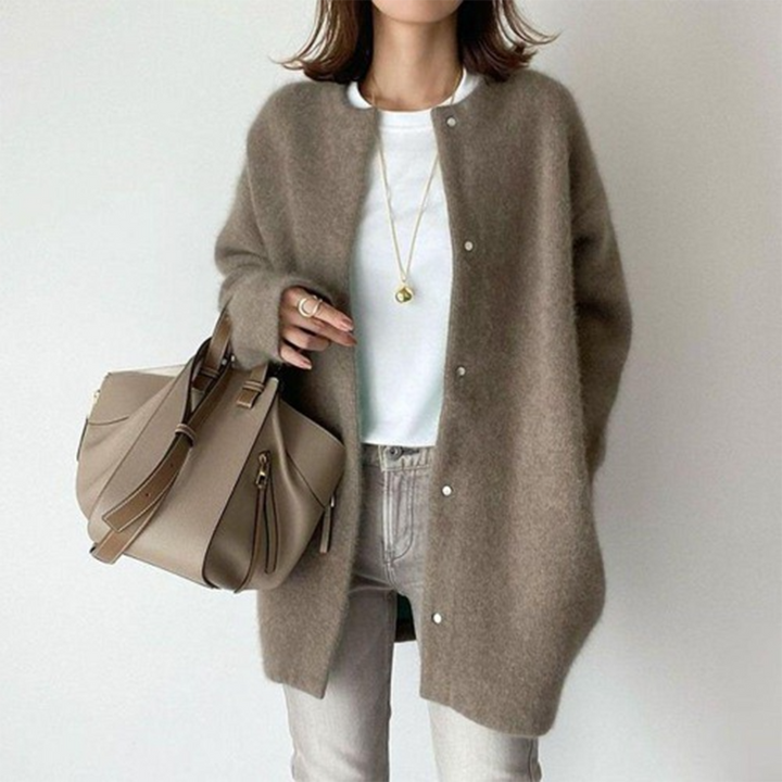 Evelyn | Soft Knit Button Cardigan
