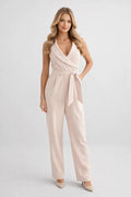 Harper | Sleeveless Belted Jumpsuit