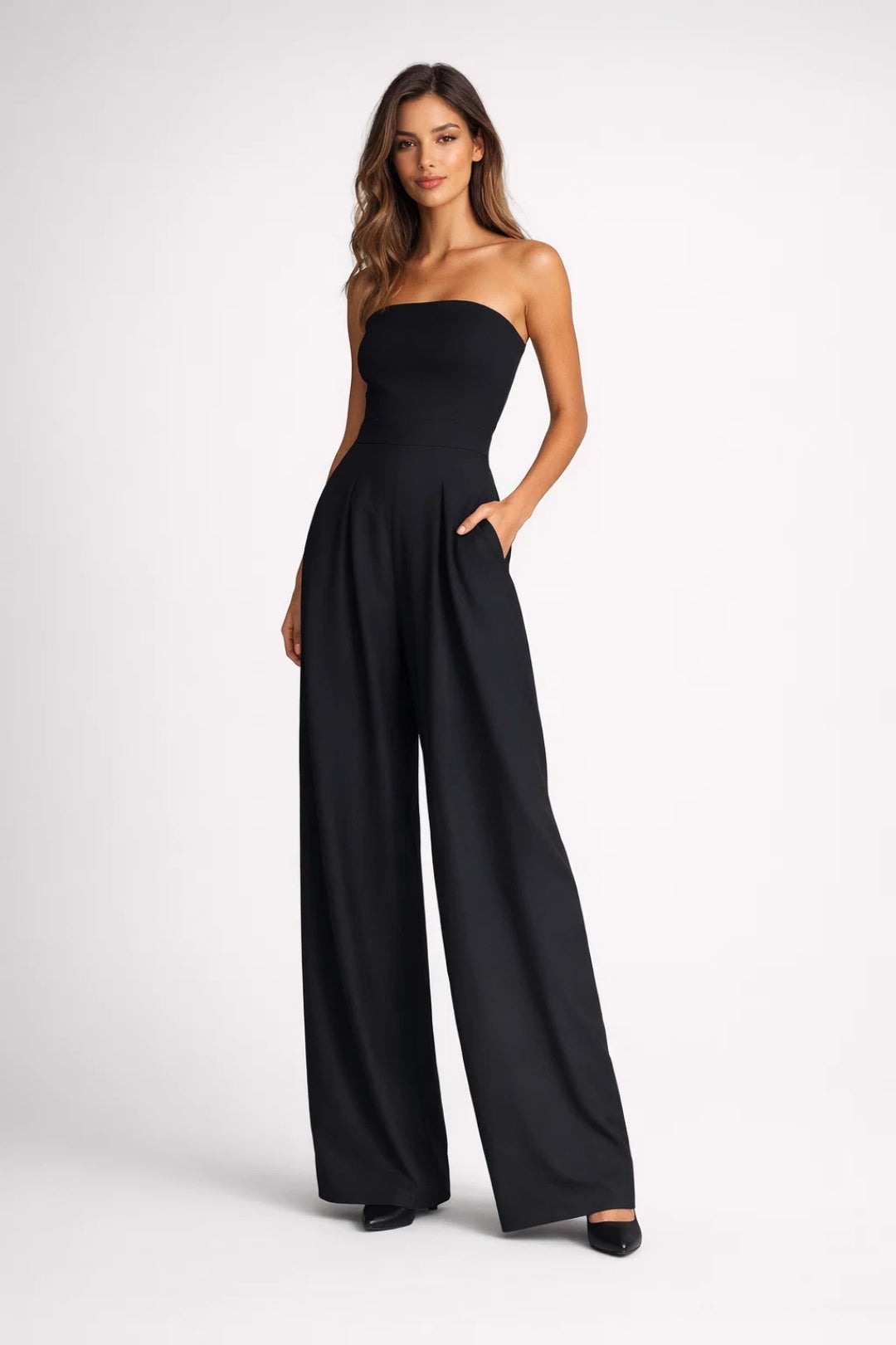 Ruby Strapless Wide Leg Jumpsuit