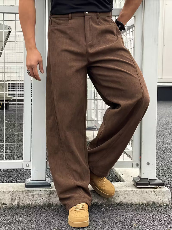 Hazel | Corduroy Straight Leg Trousers
