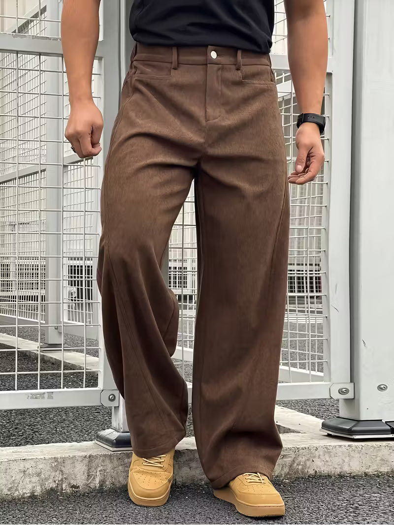Hazel | Corduroy Straight Leg Trousers