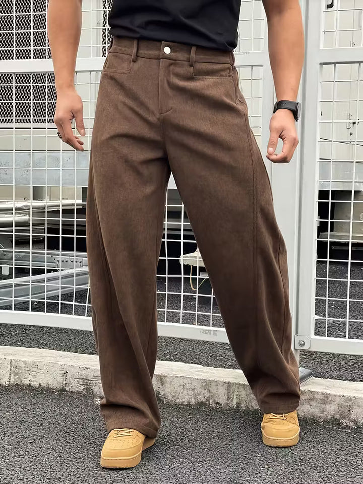 Hazel | Corduroy Straight Leg Trousers