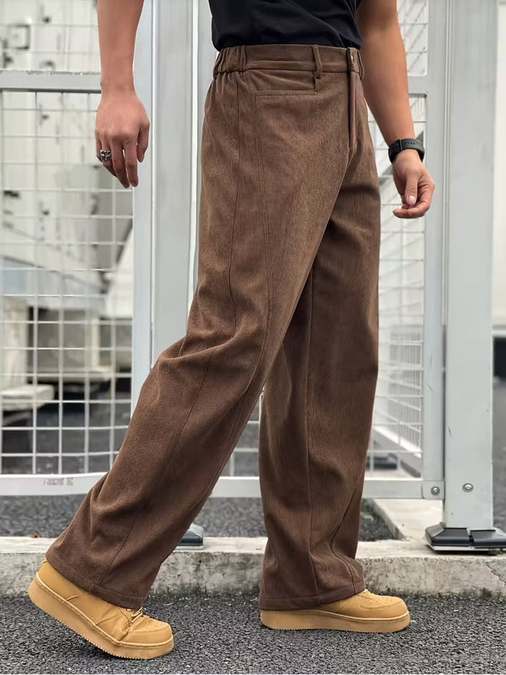 Hazel | Corduroy Straight Leg Trousers