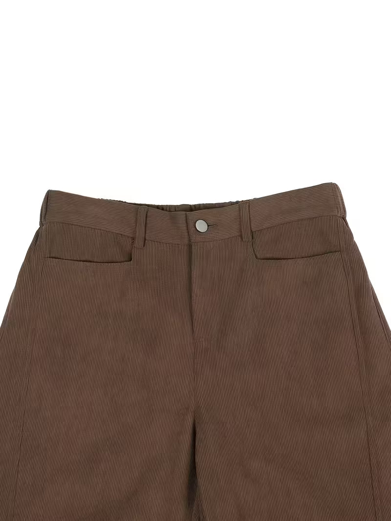 Hazel | Corduroy Straight Leg Trousers