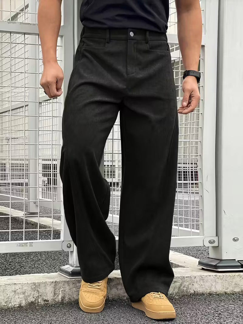 Hazel | Corduroy Straight Leg Trousers