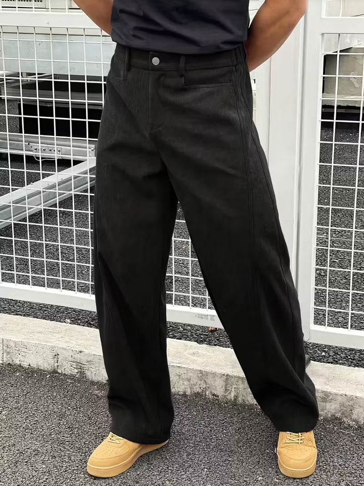 Hazel | Corduroy Straight Leg Trousers