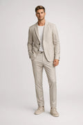 James Linen Look Suit Set