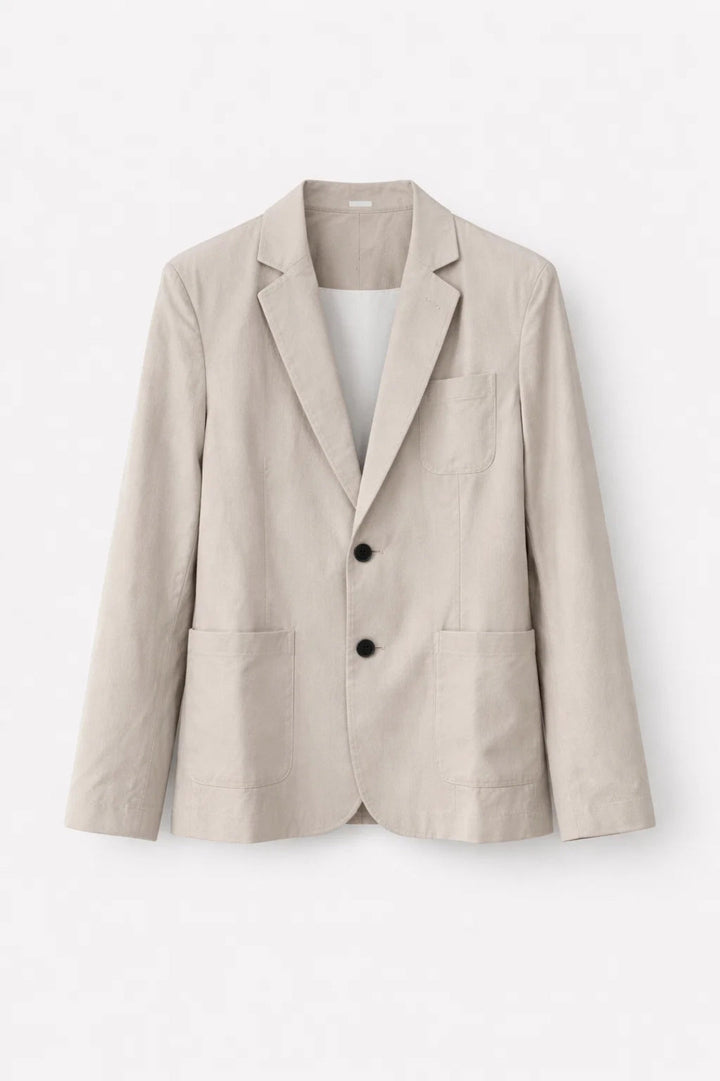 James Linen Look Suit Set