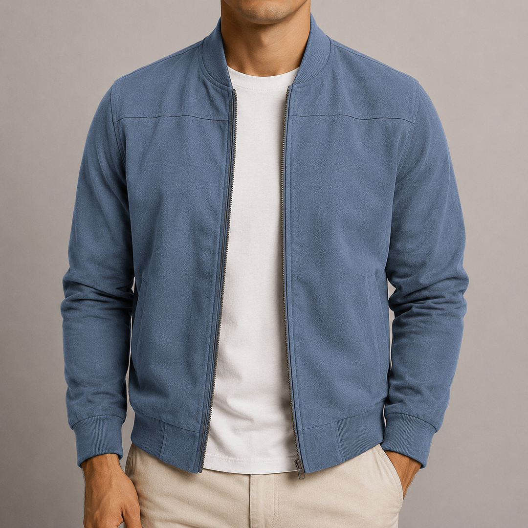 Mason | Men's Suede-Look Bomber Jacket