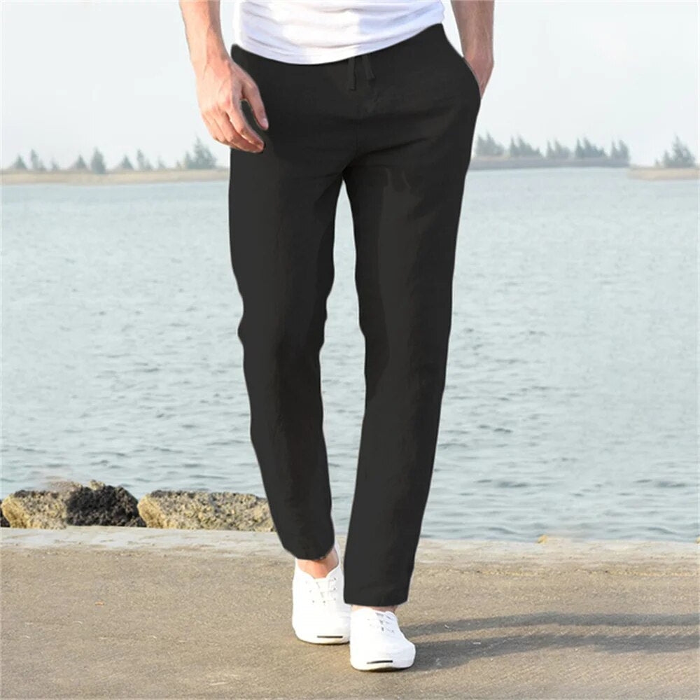 Orson | Breathable linen pants men