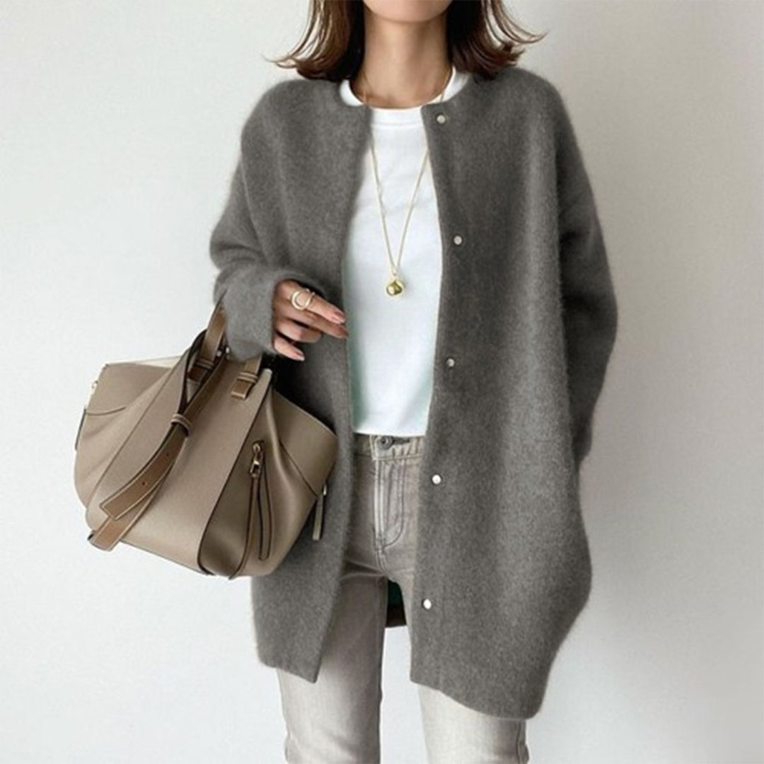 Evelyn | Soft Knit Button Cardigan
