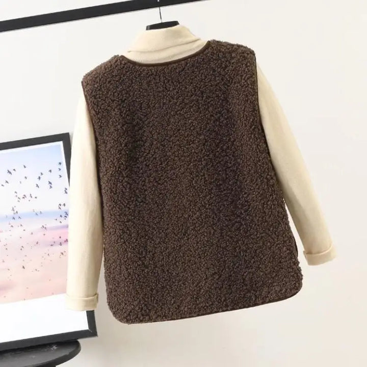Lacey | Wool blend vest with pockets