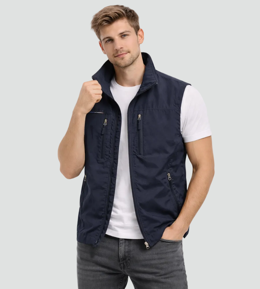 Logan | Men's Lightweight Zip Vest