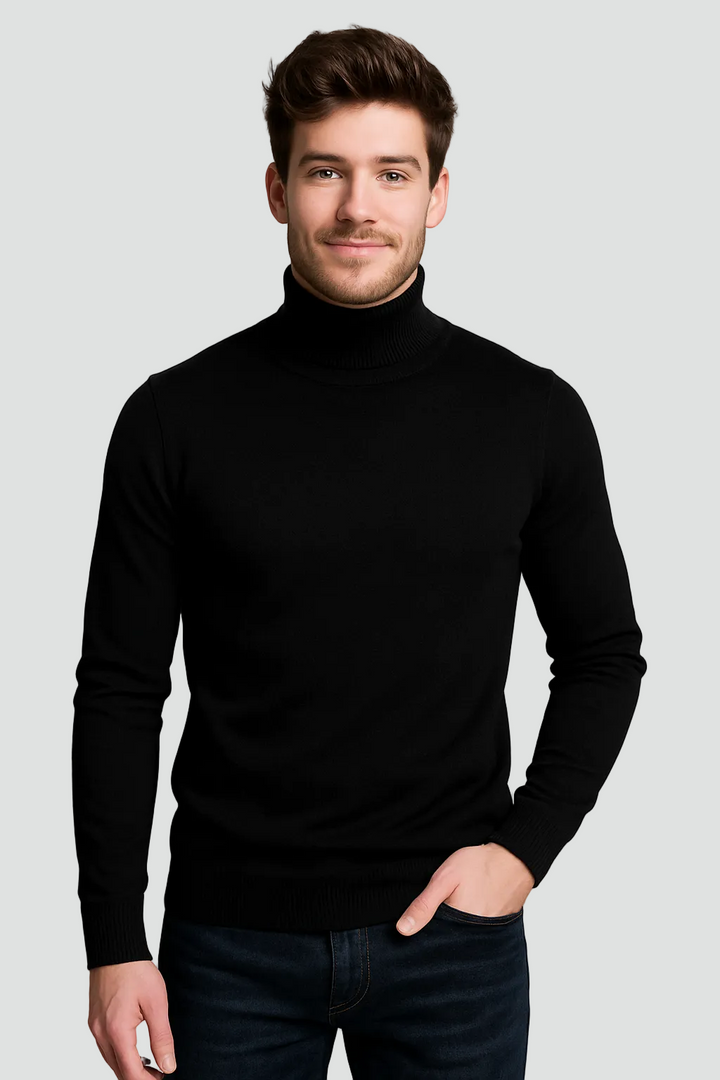 Caspian | Men's Slim Fit Turtleneck Sweater