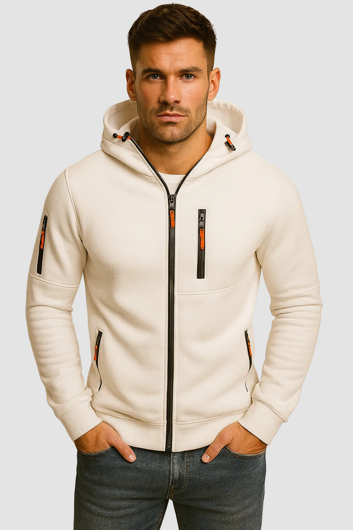 Hudson | Men's Comfortable Zip Up Hoodie