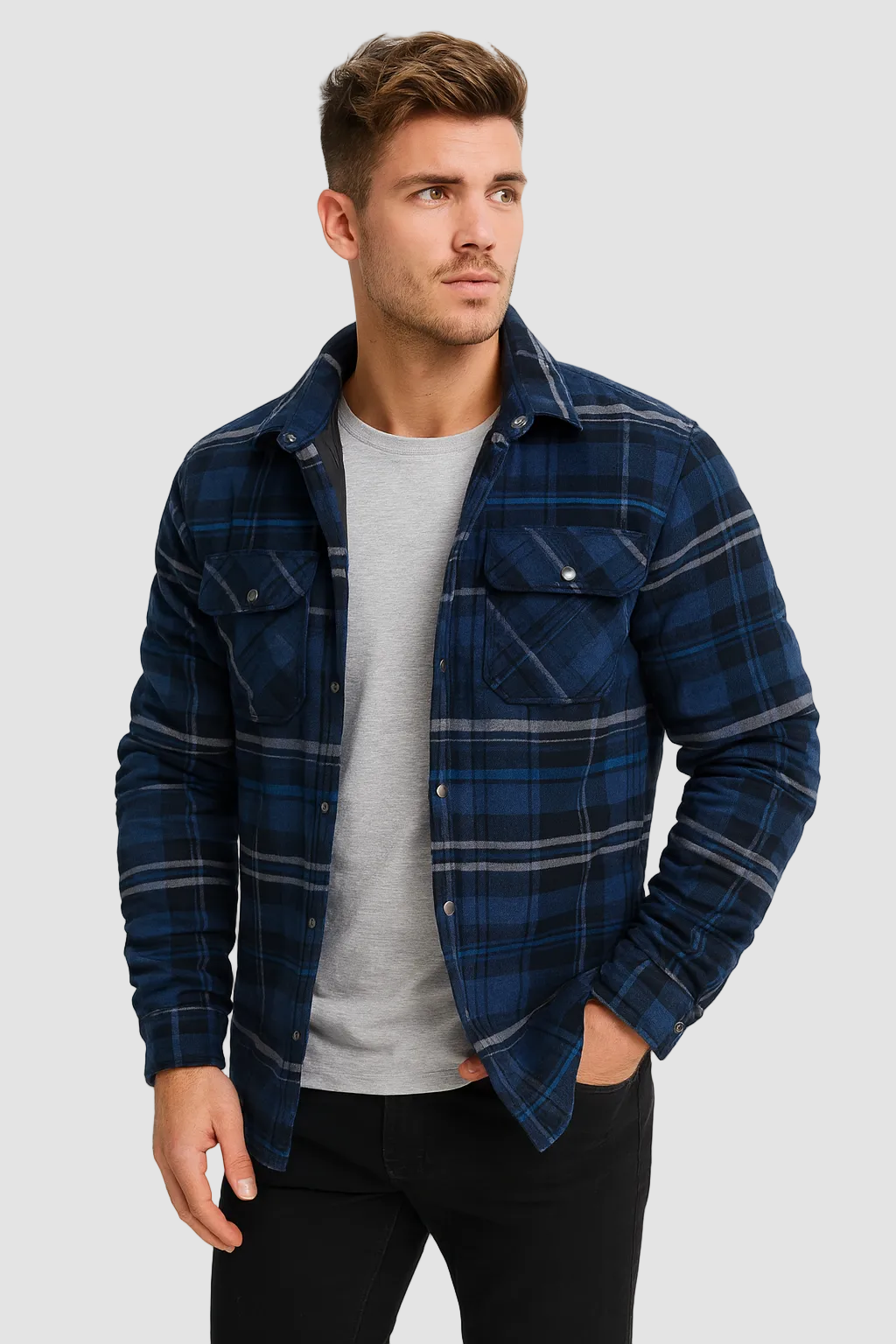 Colby | Men's Plaid Flannel Overshirt