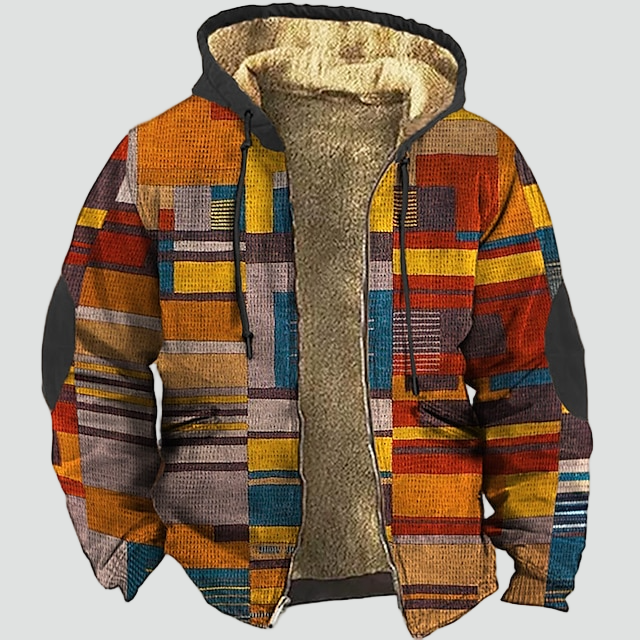 Benson | Heritage Patchwork Fleece Zip Hoodie